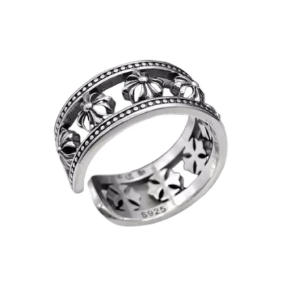 Chrome Hearts Wide Cross Wrap Ring